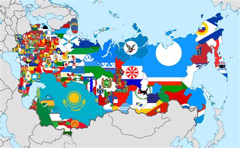 Post-Soviet flag map of the Soviet Union : r/vexillology