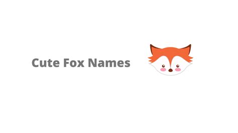 250+ Fox Names (Male & Female) - Equine Desire