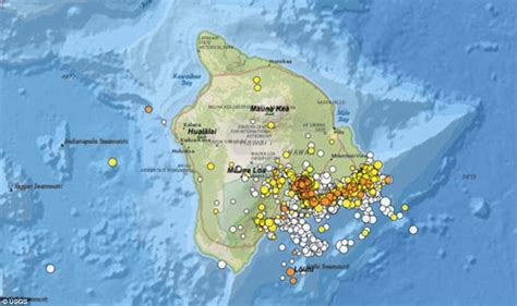 Hawaii records 270 earthquakes in one day | Daily Mail Online