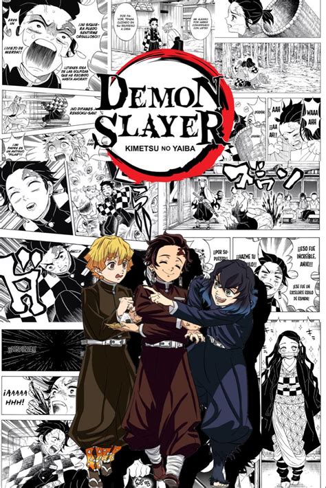 Demon Slayer manga poster | Artesanías de anime, Fondo de anime, Poster ...