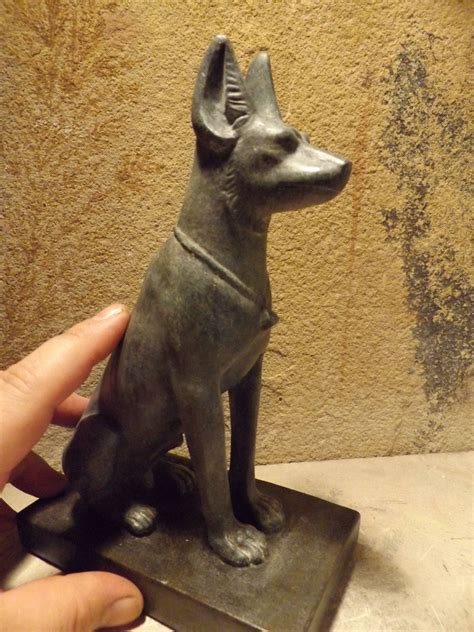 Egyptian statue/ Sculpture / art - Anubis Pharaoh hound / Basenji god ...