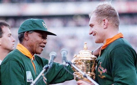 Nelson Mandela seized the opportunity of the Rugby World Cup 1995