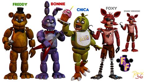 Fnaf classic animatronics