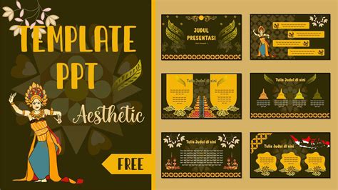 PART #32 📍 TEMPLATE PPT AESTHETIC 📍 [ TEMA SENI & BUDAYA ] 📍 FREE ...