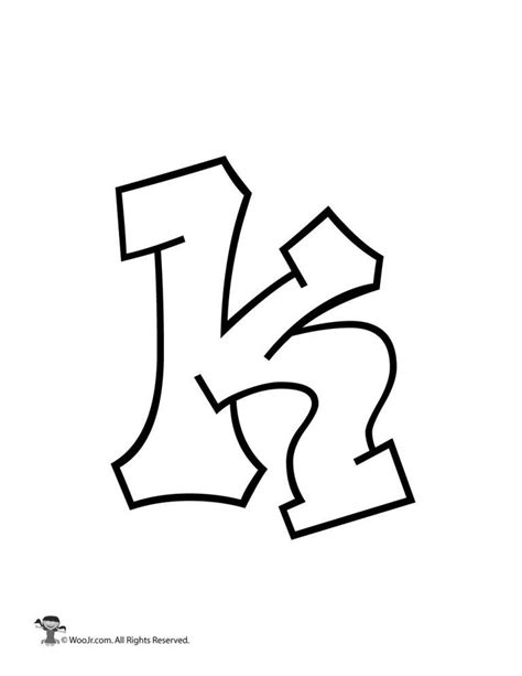 Huruf K Graffiti | LEMBAR EDU