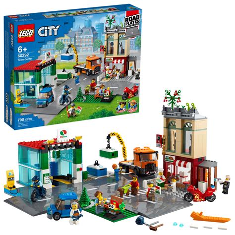 LEGO City Town Center 60292 Building Kit; Cool Building Toy for Kids ...