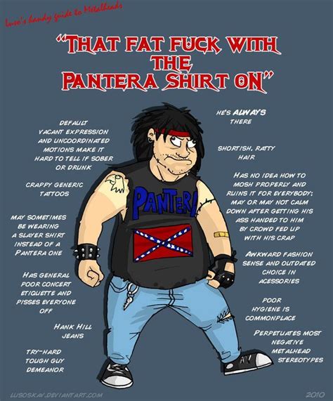 Types of Metalheads. | Metalhead, Pantera, Metalhead guy