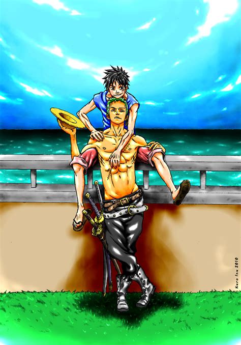 Zoro x Luffy by Ruki-fan on DeviantArt