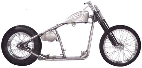 Rigid Hardtail Springer Bobber Chopper Rolling Chassis Frame Harley Kit ...