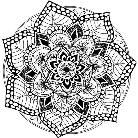 A free printable mandala coloring page. 100+ more available on ...