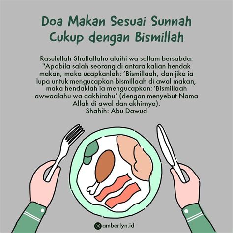 Doa Makan Sesuai Sunnah - Dakwah Islami