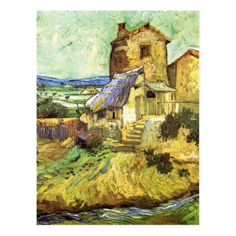 The Old Mill by Vincent van Gogh Postcard | Zazzle.com in 2021 | Van ...