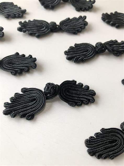 Chinese Knot Black buttons Knot Closure Buttons Black | Etsy | Chinese ...