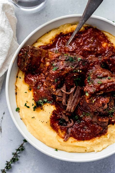 Red Wine Braised Short Ribs and Polenta