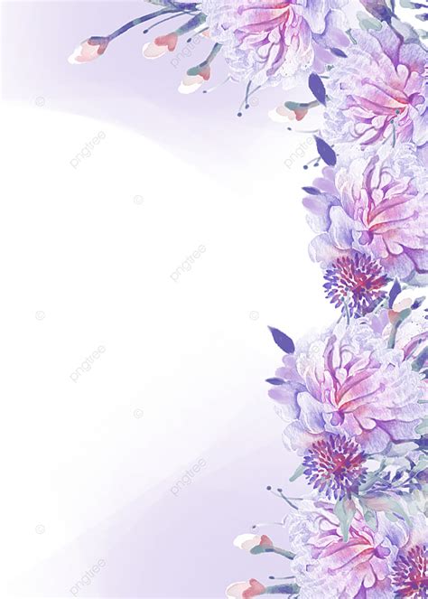 水彩紫の花の背景イラスト 無料ダウンロードのための壁紙画像 - Pngtree