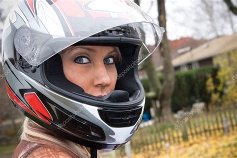 Woman Wearing a Helmet Stock Photo by ©ArenaCreative 8944825