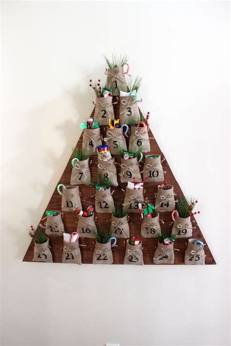 DIY Tree Advent Calendar | Free Plans | Pottery Barn Inspired | Diy ...