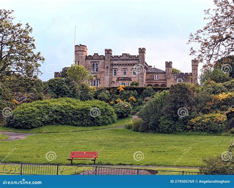 Castle House Museum and Castle Gardens in Dunoon, Scotland Stock Image ...