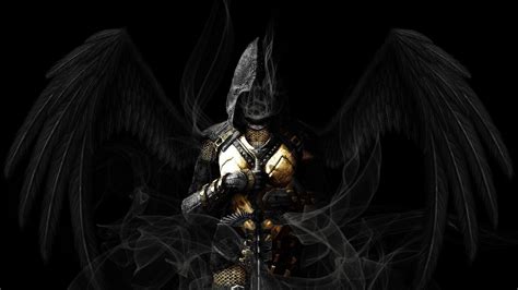 Black Angel Wings Wallpapers - Top Free Black Angel Wings Backgrounds ...