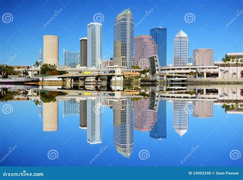 Tampa Bay Skyline stock photo. Image of downtown, metropolitan - 23002240