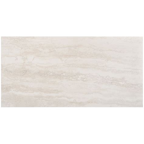 Basic Travertine Cream Matte Porcelain Tile, Beige & Cream, Backsplash ...