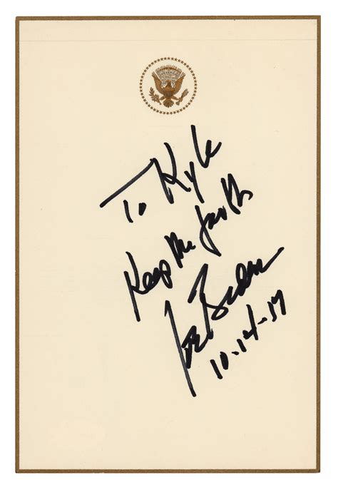 Joe Biden Signature | RR Auction