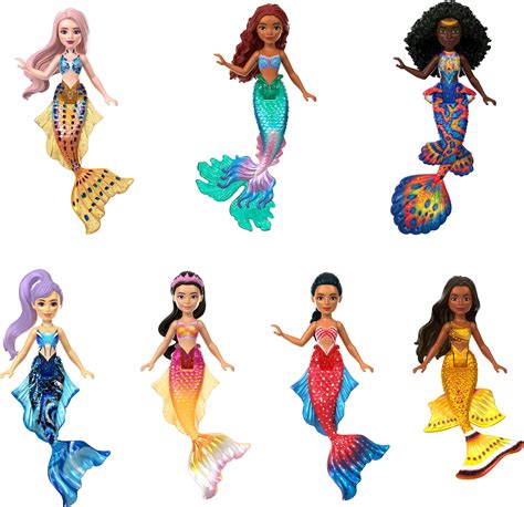 Best Buy: Disney The Little Mermaid Ariel & Sisters 8.5" Dolls (7-Pack ...