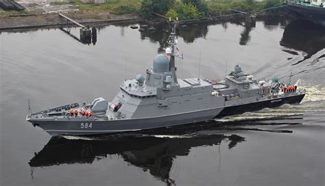 Russian karakurt class missile corvette Odintsovo (2560x1466) : r ...