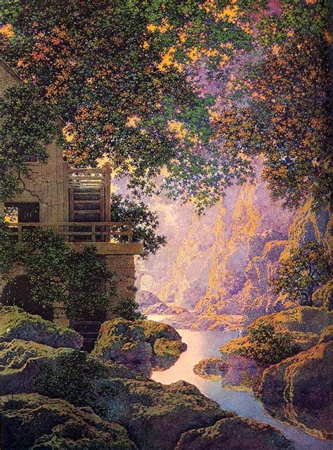 Maxfield Parrish The old Glen Mill painting | framed paintings for sale ...