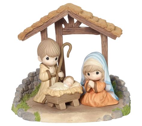 Precious Moments Set/4 Come Let Us Adore Him Nativity - QVC.com