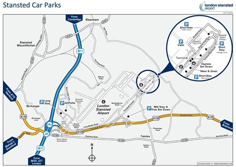 Stansted Airport Parking Zones Map