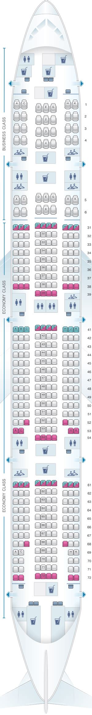 Seat Map Philippine Airlines Boeing B777 300ER | SeatMaestro