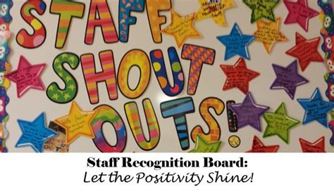 Create a staff shout-out board for staff recognition | Positive ...