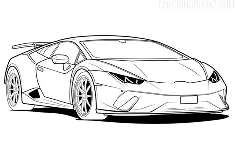 Lamborghini Coloring Page | Car drawing easy, Cool car drawings, Cars ...