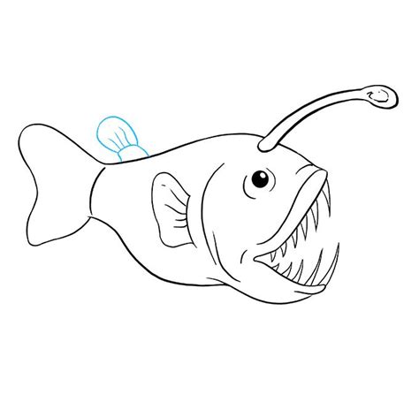 How to Draw an Angler Fish - Really Easy Drawing Tutorial | Angler fish ...