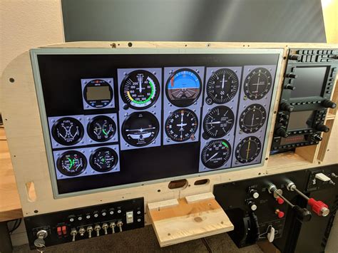 Instrument Panel - Cessna 172 Flight Simulator Panel Man Cave Office ...