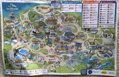 2019 SeaWorld San Diego park map