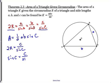 geometry - Sine law and circumscribed circle - Mathematics Stack Exchange