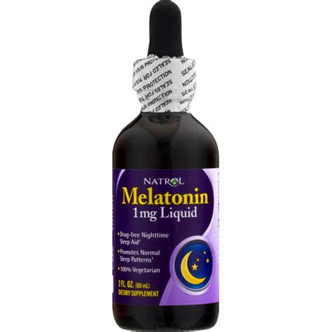 Natrol Melatonin 1 mg Liquid Dietary Supplement (2 fl oz) - Instacart