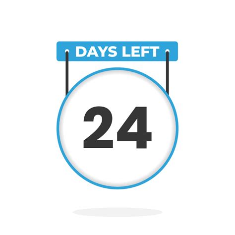 24 Days Left Countdown for sales promotion. 24 days left to go ...