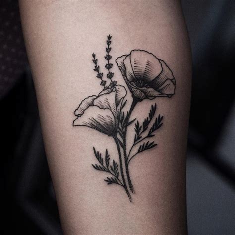 101 Amazing California Poppy Tattoo Ideas You Need To See! | Outsons ...