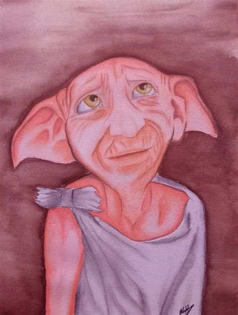 Dobby Fan art Watercolor by Benompfa on DeviantArt