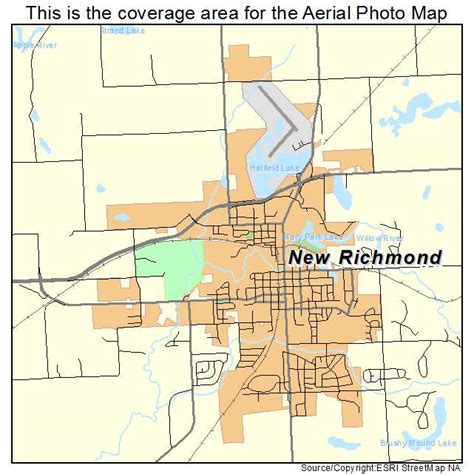 Aerial Photography Map of New Richmond, WI Wisconsin