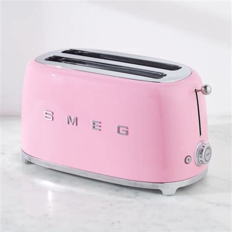 Smeg Pink 4-Slice Toaster + Reviews | Crate & Barrel | Smeg, Toaster ...