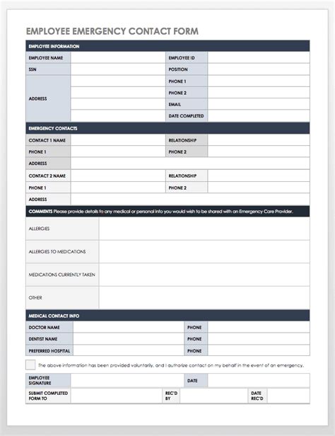 Free Contact List Templates | Smartsheet