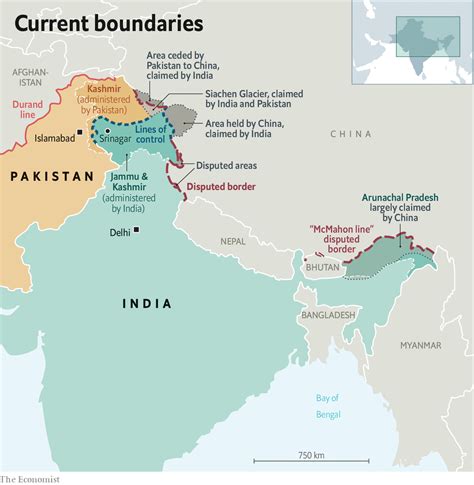 Map Of India Pakistan Border