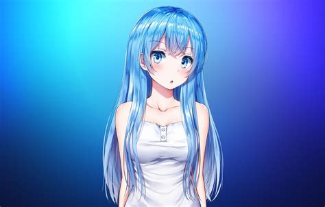 Blue Hair Anime Girl Wallpapers - Wallpaper Cave