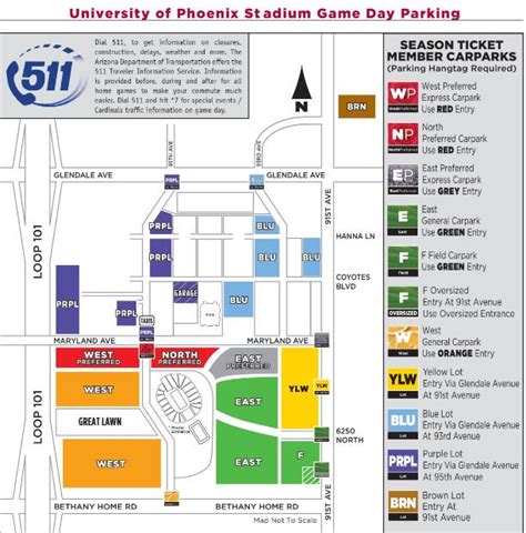 Az Cardinals Parking Map - Living Room Design 2020