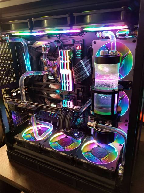 My first watercooled pc, album in comments with and without rgb : r ...