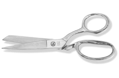 Mundial Scissors 870-7 Bent trimmers, knife edge chrome 7 in.